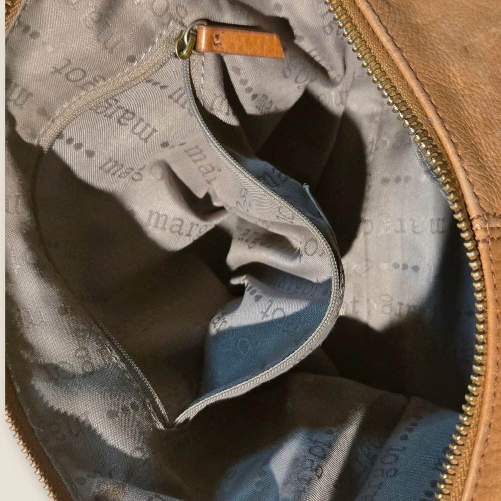 Vintage Margot New York Leather Hobo Bag 2000s 13x13